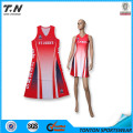 Alta qualidade Sublimation Custom Netball Dress